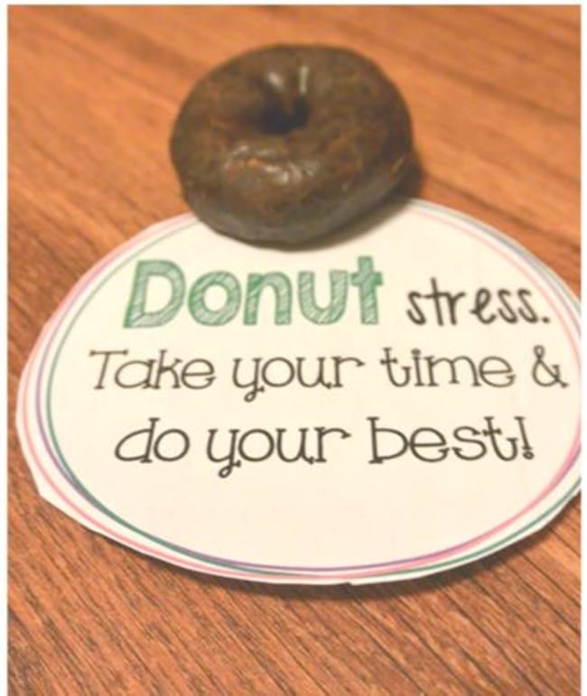 Standardized Testing - 12 Ways To Brighten Testing Time - Donut Stress - Teach Junkie