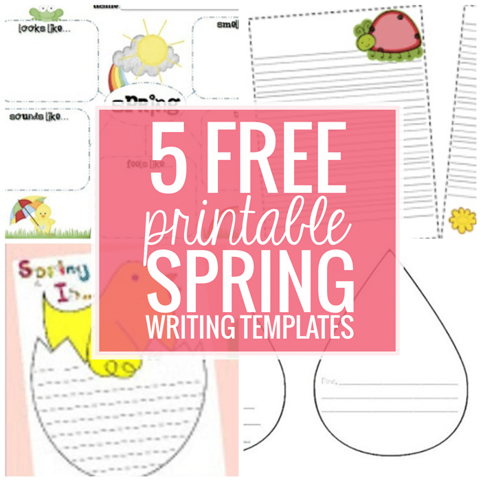 5 Free Printable Spring Writing Templates