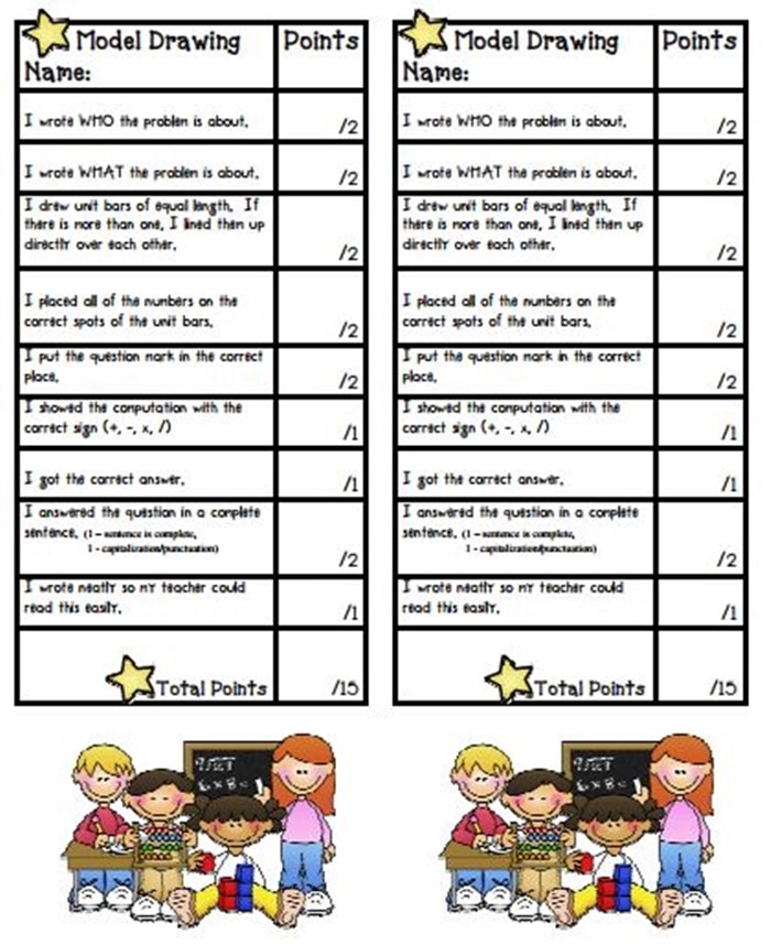 Singapore Math Model Drawing Freebies