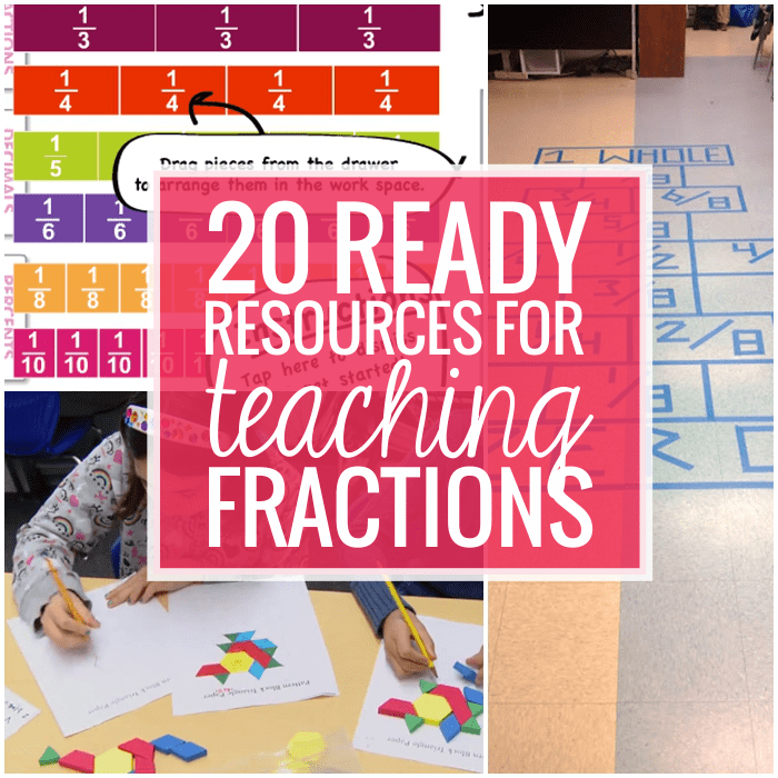 Fractions – 20 In a position to Go Sources and Actions