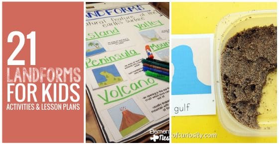 21 Landforms for Youngsters Actions and Lesson Plans