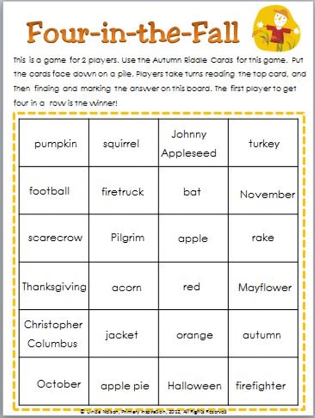 Making Inferences With Pleasant Fall Riddles