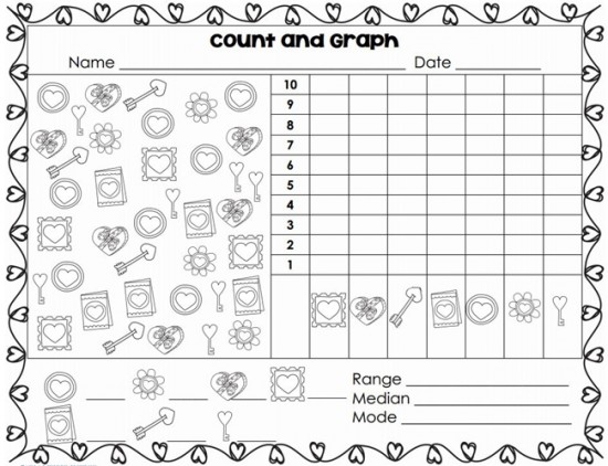 Valentine's Day Median, Mode  and Range - Teach Junkie